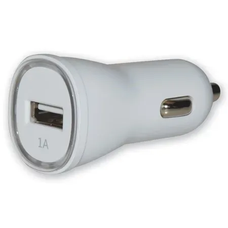 Techly USB-billaddare 2,4 A, vit