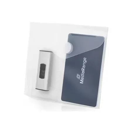 MediaRange BOX986 fodral för 2 USB-minnen, transparent