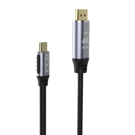 INCA ITCD-20 USB-C till DisplayPort-kabel, 4K60Hz, 2 m