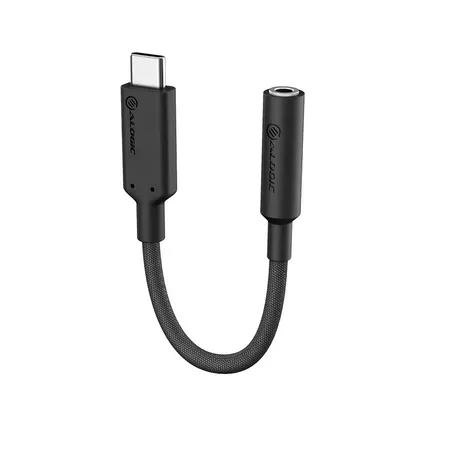 ALOGIC Elements Pro USB-C till hörlursadapter 3,5 mm, 0,1 m, svart