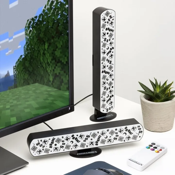 Paladone Minecraft ljusramp set om 2 med fjärrkontroll