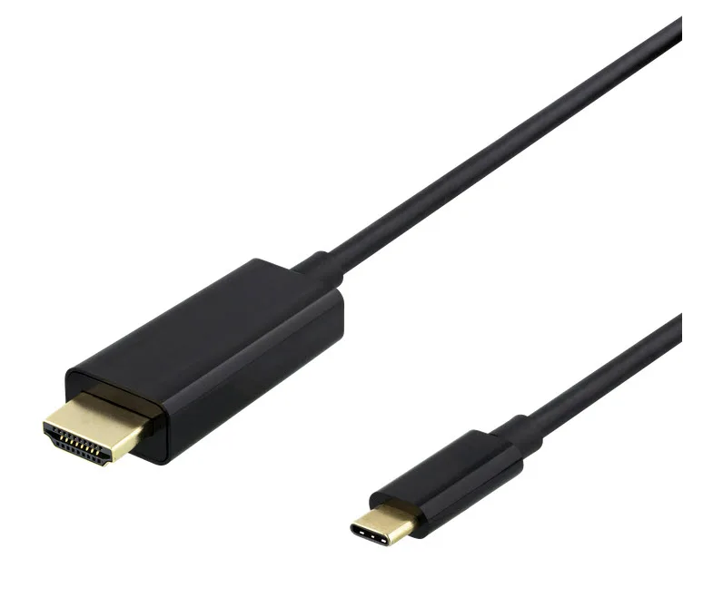 Deltaco USB-C till HDMI, 4K@60Hz, 2 meter