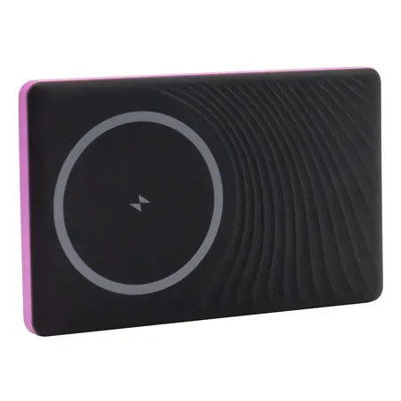 Realpower PB-5000 MAG ultratunn powerbank 5000 mAh rosa