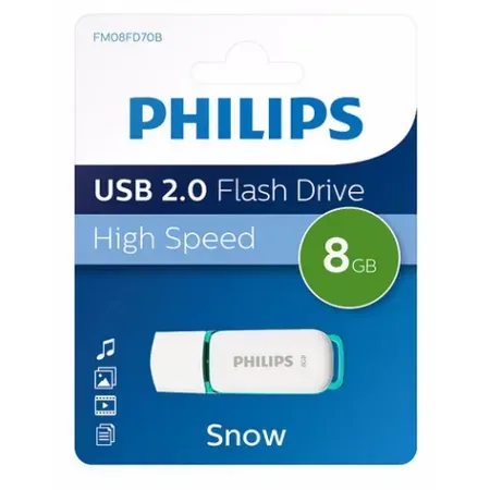 Philips FM08FD70B Snow Edition 2.0 USB-minne 8 GB, USB 2.0