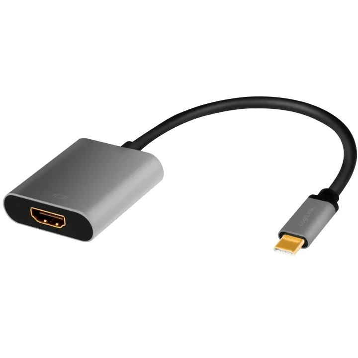 LogiLink USB-C till HDMI Adapter 4K/60Hz 0,15m Aluminium