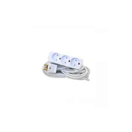 Mercodan el-uttag med 3 uttag, 7 m, vit