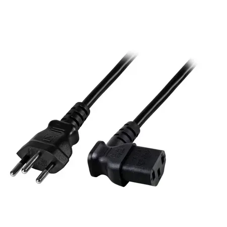 EFB Elektronik EK483.1,8V2 el-ledning T12 till C13, svart, 1,8 m