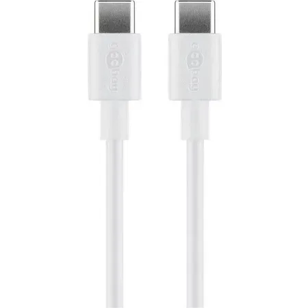 Goobay 66317 USB 2.0-kabel, USB-C, 1 m, vit