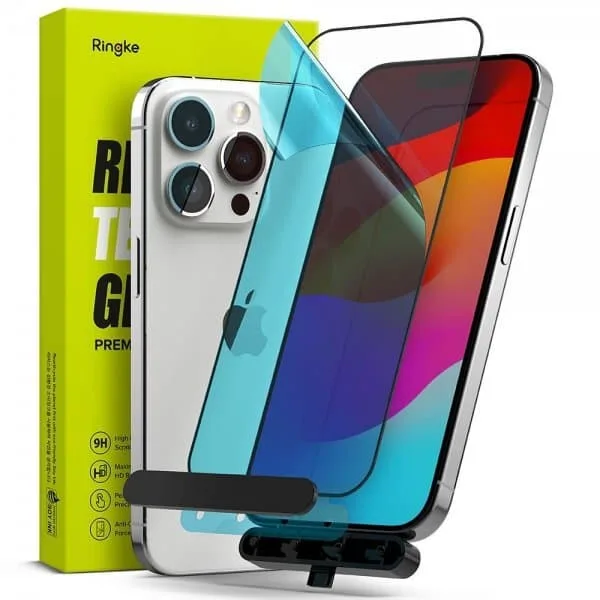 Ringke iPhone 15 Pro Härdat glas Skärmskydd