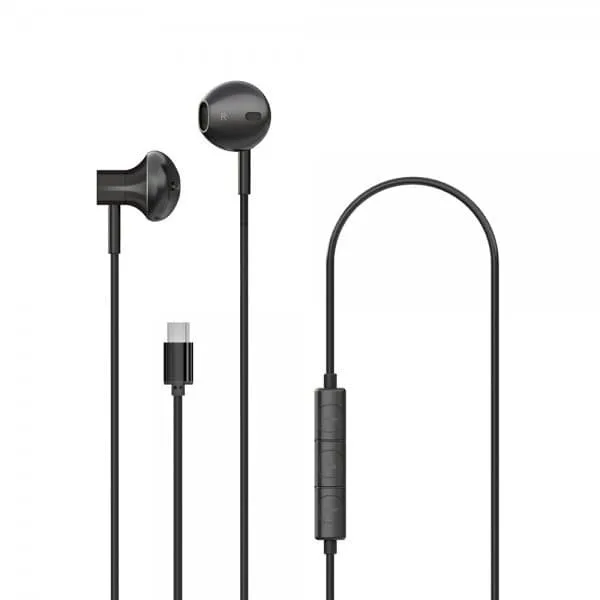 Xqisit Hörlurar USB-C Earphones Svart