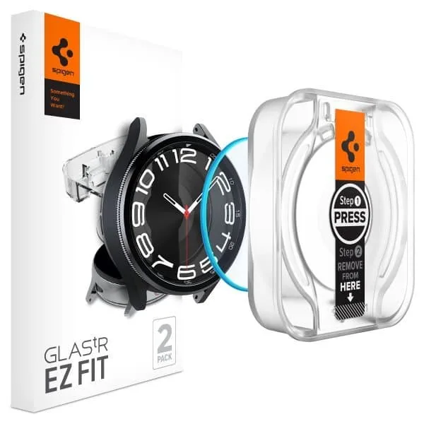 Spigen Samsung Galaxy Watch 6 Classic 43mm Skärmskydd GLAS.tR EZ Fit 2-pack