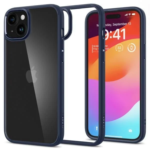Spigen iPhone 15 Skal Ultra Hybrid Navy