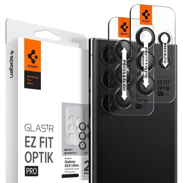 Spigen Samsung Galaxy S23 Ultra Kameralinsskydd GLAS.tR