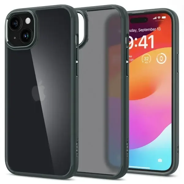 Spigen iPhone 15 Skal Ultra Hybrid Frost