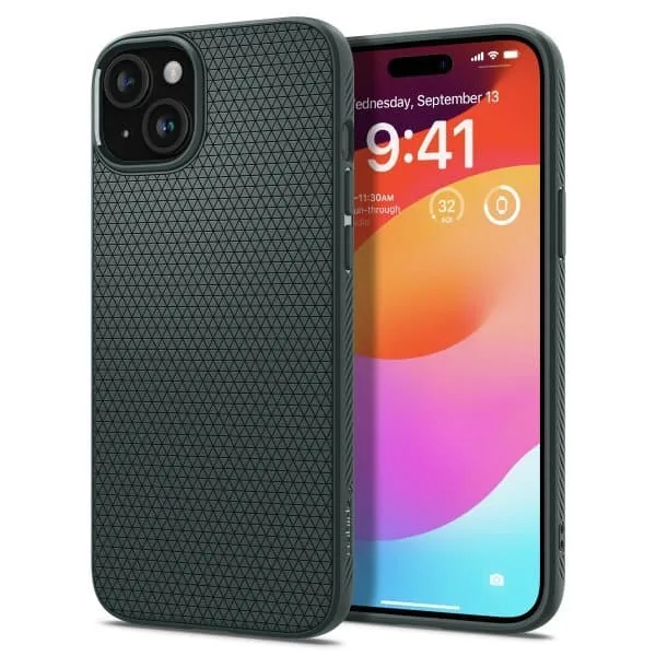 Spigen iPhone 15 Skal Liquid Air Abyss
