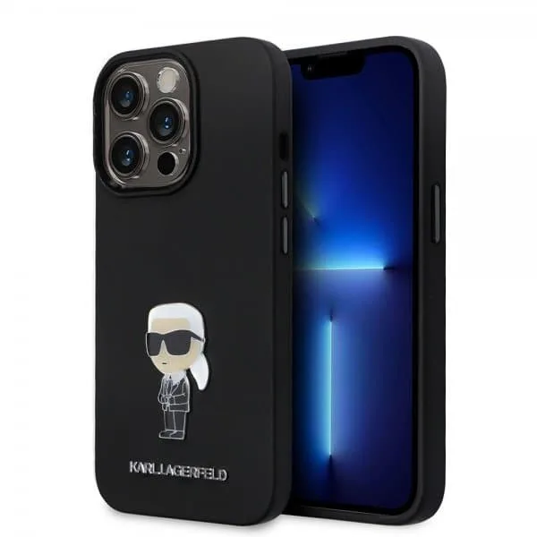 Karl Lagerfeld iPhone 15 Pro Skal Ikonik Metal
