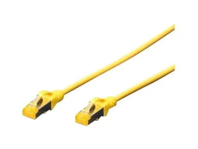 DIGITUS - Patch-kabel - RJ-45 (hane) till RJ-45 (hane) - 7 m - SFTP - CAT 6a - startad, halogenfri, hakfri - gul