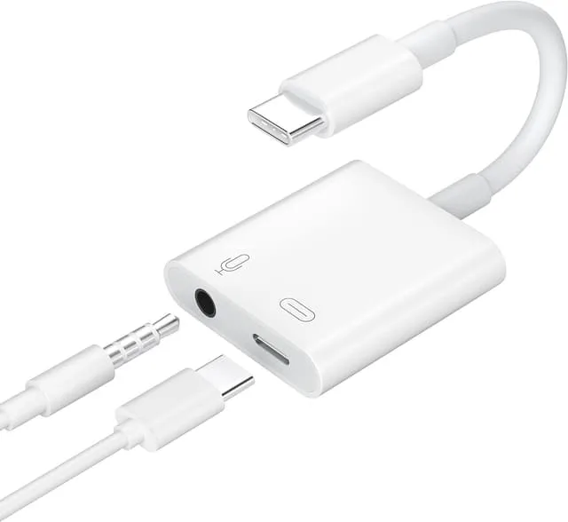 NÖRDIC USB-C till 3.5mm ljudadapter med PD 61W laddning