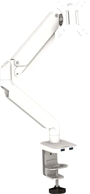 Fellowes Platinum enkel arm för bildskärm (vit)