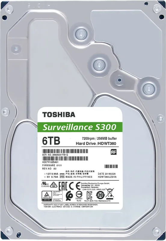 Toshiba S300 Surveillance intern hårddisk
