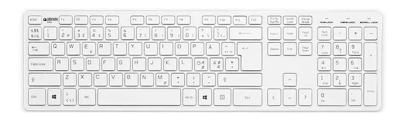 Jobmate Slim tangentbord, USB, nordiskt