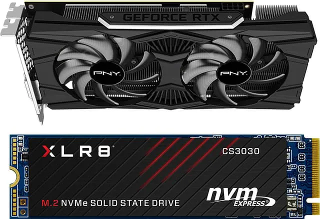 PNY GeForce RTX 2060 Super grafikkort + PNY 250GB SSD paket