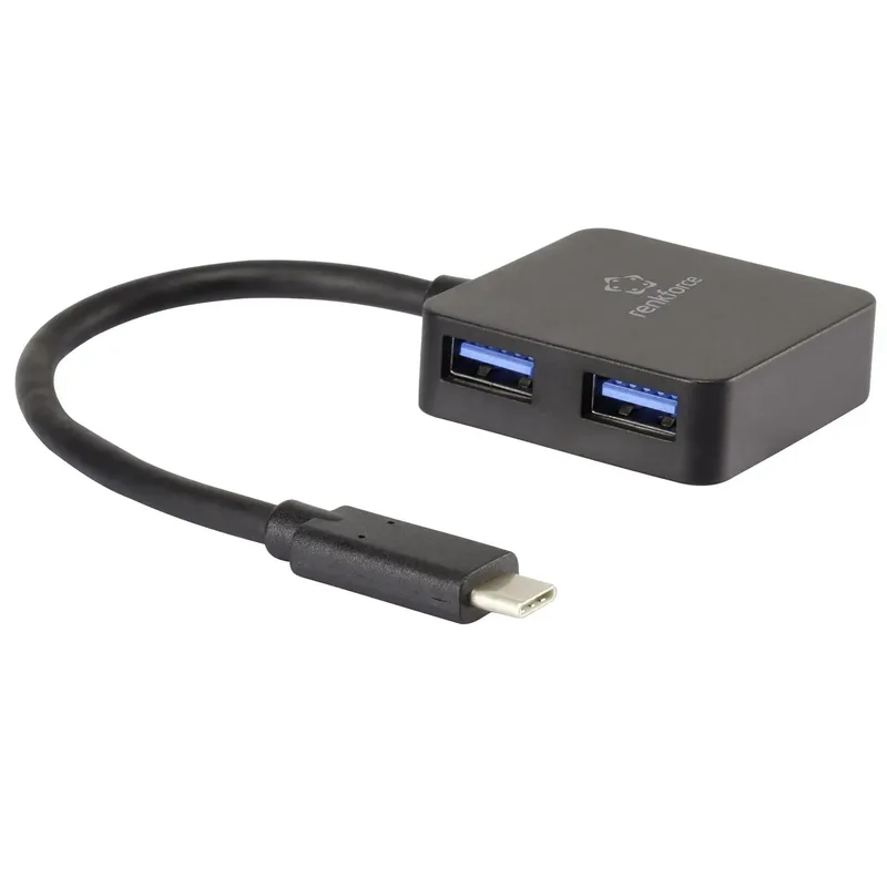 Renkforce 4 Port USB-hubb Svart