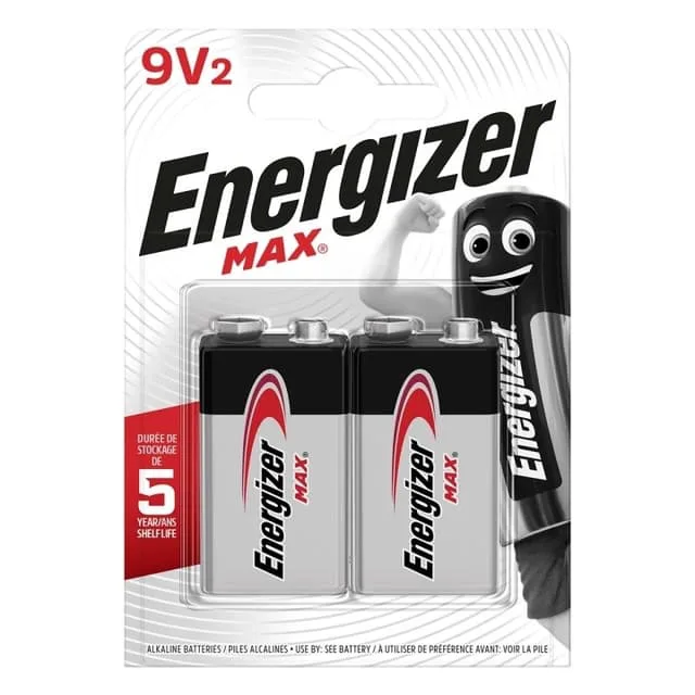 Alkaline batteri 9V | 6LR61 | 2-Blister
