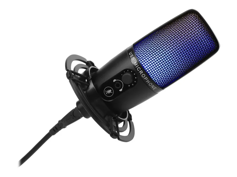 Gear4U Streaming RGB-mikrofon, USB, komplett kit