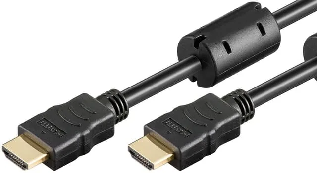 Höghastighets HDMI-kabel med Ethernet, ferritkärnor