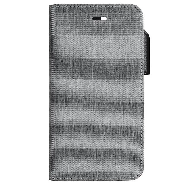 Gear textil plånboksfodral till iPhone X (grå)