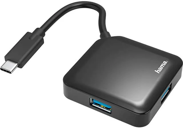 HAMA USB-C-hubb (4 portar)