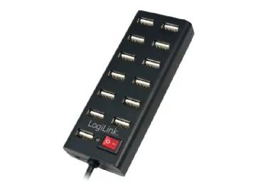 LogiLink USB 2.0 Hub 13-Port with On/Off Switch