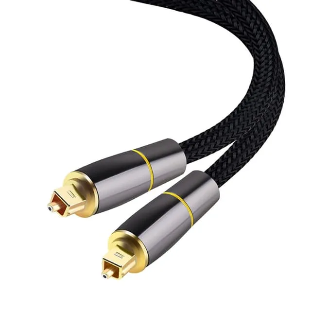 2m SPDIF 5.1 ljudkanal optisk kabel