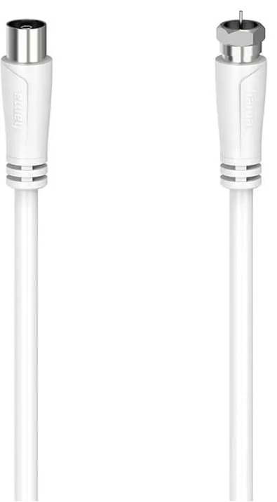 Hama SAT F-Coax 90dB antennkabel (vit, 3m)