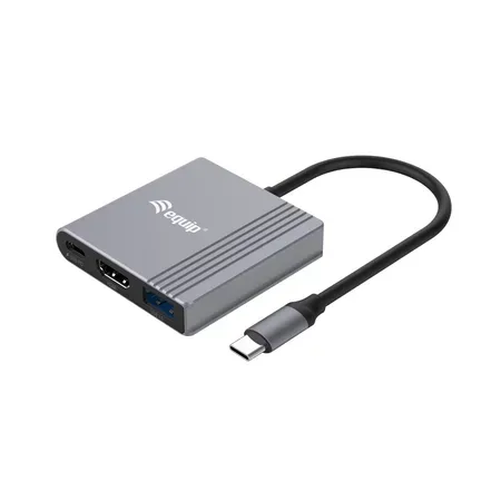 Equip USB-C till HDMI-adapter, USB 3.0, PD, 4K60Hz, 0,15 m, grå