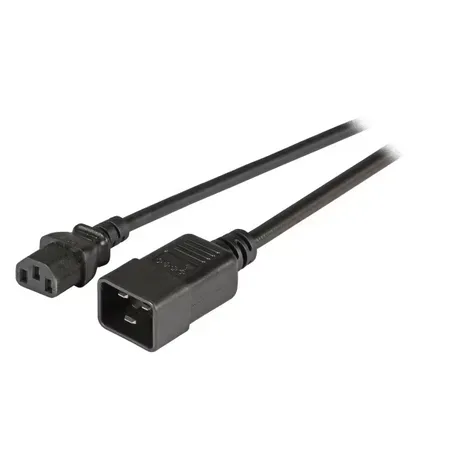 EFB EK531.1,8V2 strömkabel C20 till C13 1,8 m Svart