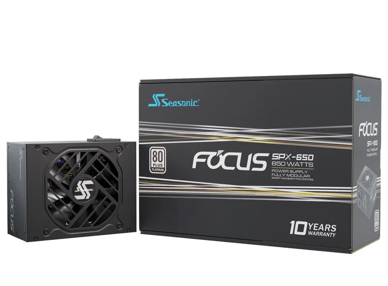 Seasonic Focus SPX 650W nätaggregat, SFX, 80 Plus Platinum
