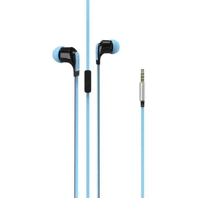 Vivanco in-ear-headset med kabel, blå
