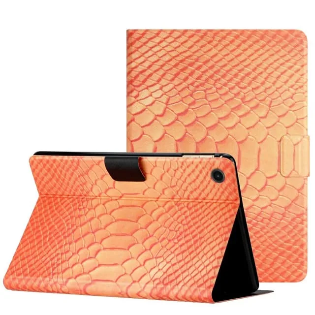 Skalo Samsung Tab A9 Krokodil PU-Läder Fodral