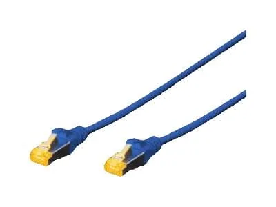 DIGITUS - Patch-kabel - RJ-45 (hane) till RJ-45 (hane) - 7 m - SFTP - CAT 6a - startad, halogenfri, hakfri - blå