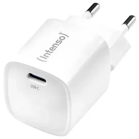 Intenso Power Adapter W30C² GaN-laddare 30 W, USB-C, vit