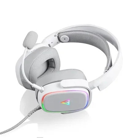 Modecom MC-899 Prometheus gamingheadset med sladd, vit