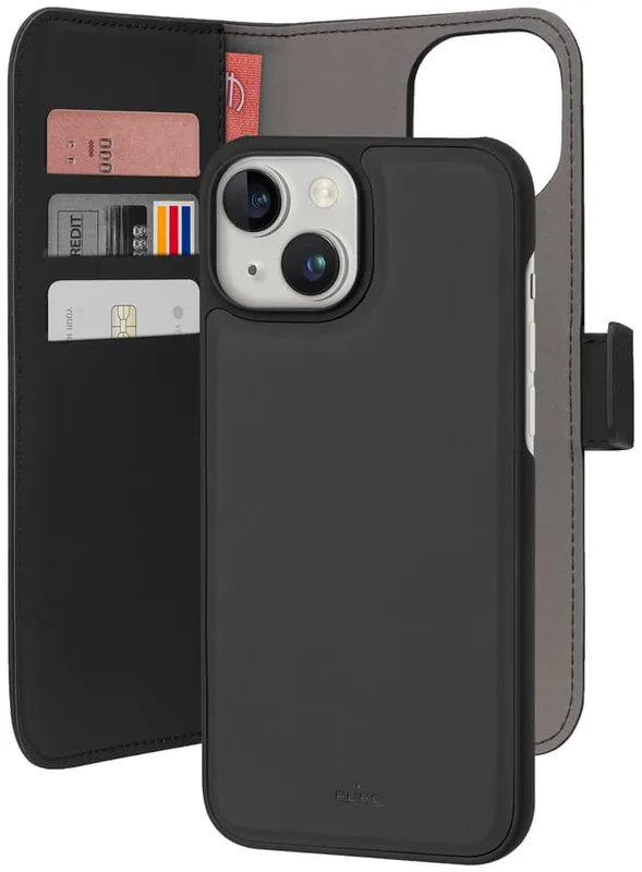 Puro 2-i-1 plånboksfodral till iPhone 15