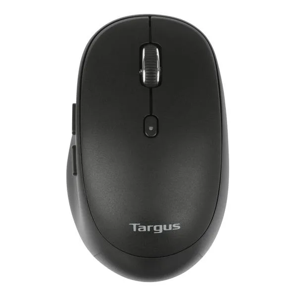 Targus Antimicrobial Midsize Comfort Multi-Device Wireless Mouse, 2400 dpi, RF/Bluetooth