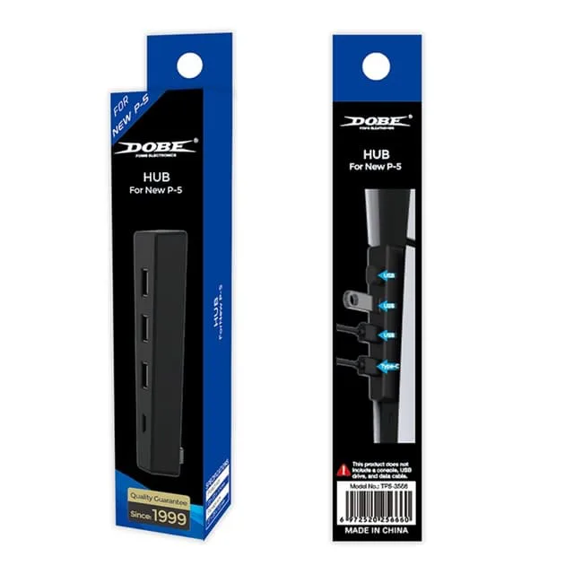 Dobe För PS5 Slim Spelkonsol Hub-adapter USB