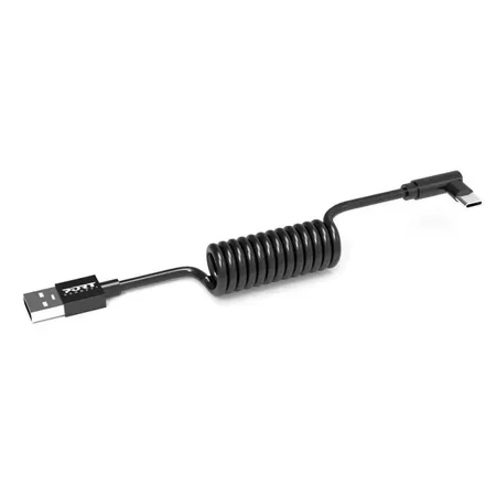 Port Designs USB-C 90° till USB-A kabel, 10-pack