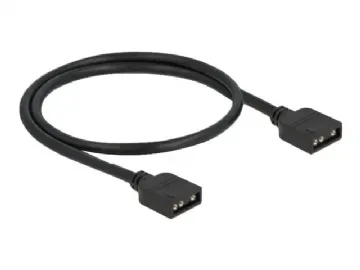 Delock - RGB LED-kabel - 3-stifts ARGB (hona) till 3-stifts ARGB (hona)