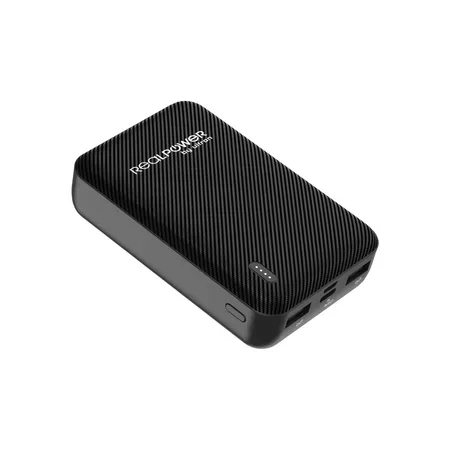 RealPower PB-10000 SE powerbank 10000 mAh, svart