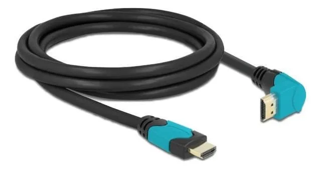 Delock High Speed HDMI cable male-male 90° down